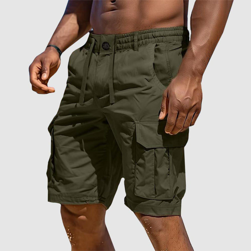 Sommerlige herre cargoshorts i bomullsblanding – Rafael