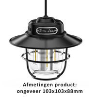 Bærbar LED-campinglampe – VintaGlow