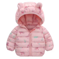 Chaqueta impermeable para niños estilo plumón con diseño de caricatura – Miro