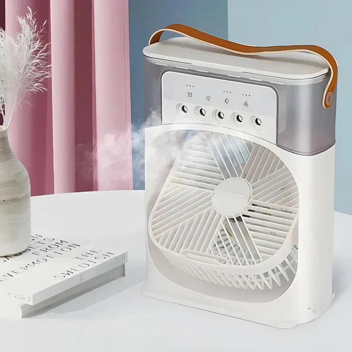 3-in-1 Fan with 7-Color LED Light - BreezeMaster Pro
