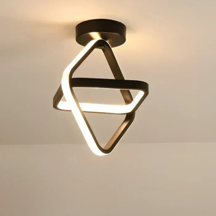 Modern LED ceiling light with double ring design – Twilight Rings