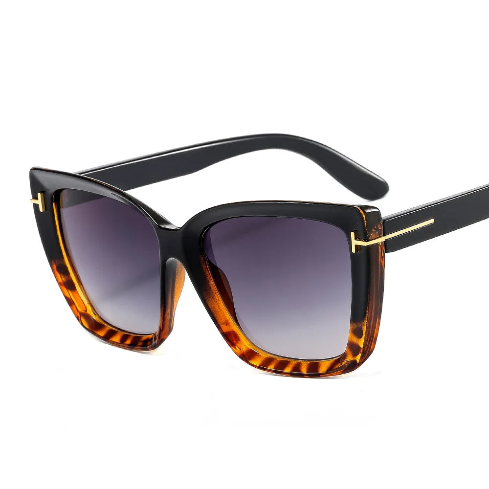 Stylische Cat-Eye Sonnenbrille mit UV-Schutz und Farbverlauf - VueLuxe