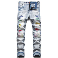 Trendy ripped men's jeans - Jaxon
