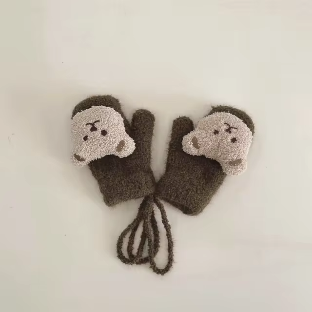 Children's winter gloves with bear motifs – TinyBear gloves