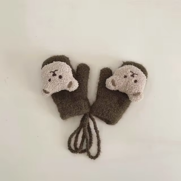 Children's winter gloves with bear motifs – TinyBear gloves