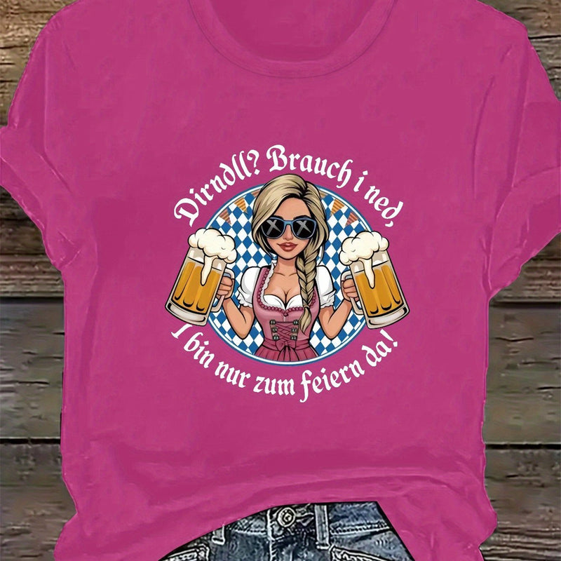 Women's Plus Size Short Sleeve T-Shirt – Liesl Oktoberfest 2025