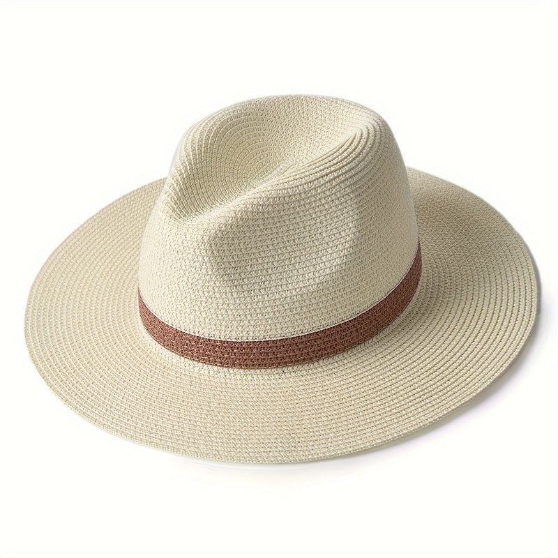 Trendy solhatt med bred brem for damer og herrer – SunShield Panama
