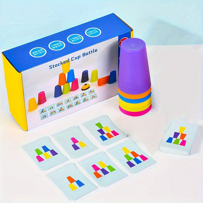 Juego de rompecabezas de vasos apilables educativos - StackSmart