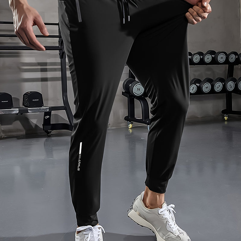 Solid Color Men's Sports Pants with Pockets - Niels