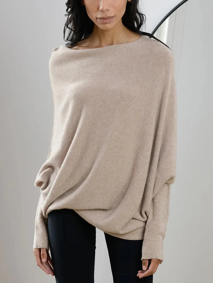 Asymmetrical Oversized Women's Sweater – Sophia