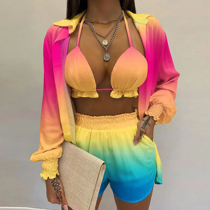 Stylish 3-piece summer outfit for beach and pool - TropenGlow
