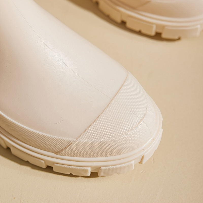 Botas de lluvia para mujer, media caña, impermeables con suela antideslizante – Selora