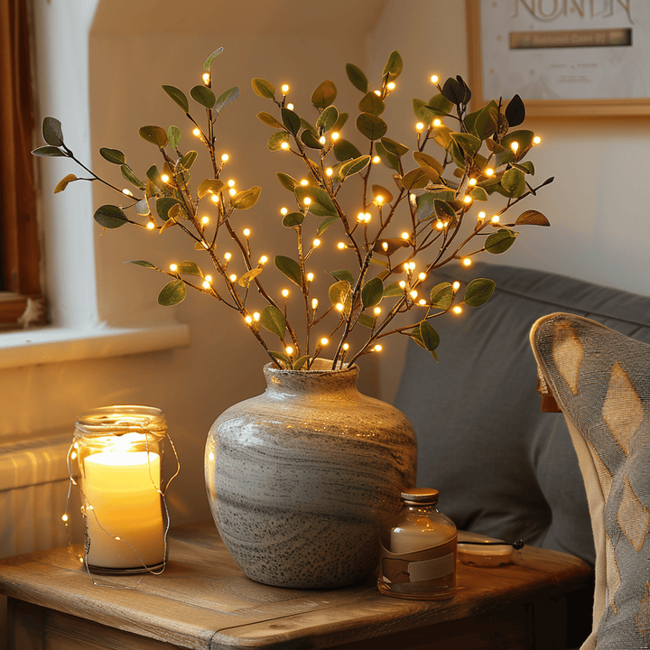 Atmospheric LED Branch for a Magical Touch - GlowBranch