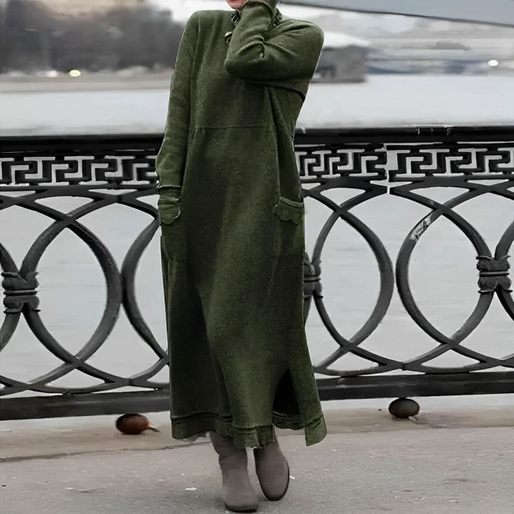 Casual Long Winter Dress - Noelle