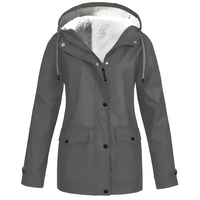 Fleece-Lined Women's Rain Jacket - WarmWarder