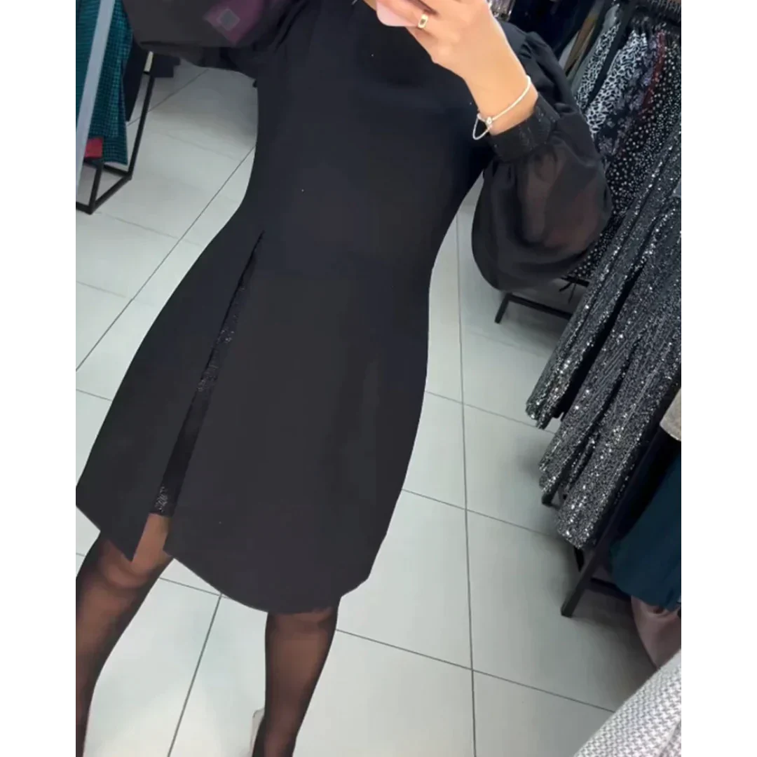 Klassisches Kleid mit langen Ärmeln – Isabelle