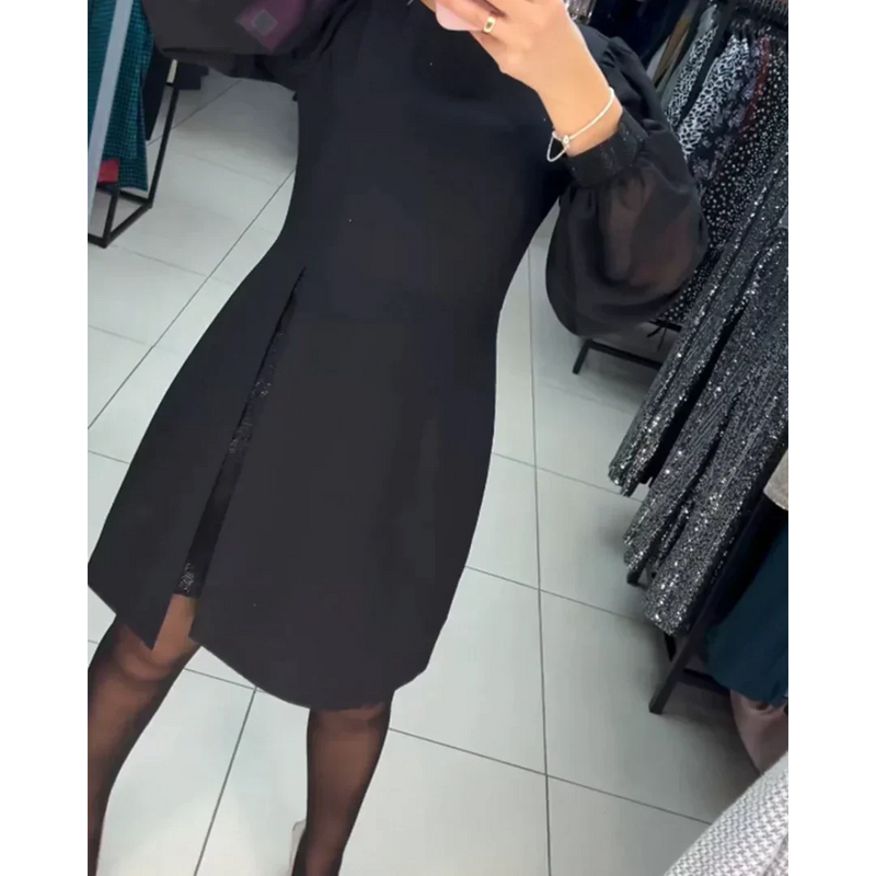 Klassisches Kleid mit langen Ärmeln – Isabelle