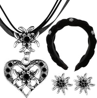 Conjunto de joyería Edelweiß con perlas – TrachtenZauber Oktoberfest 2025