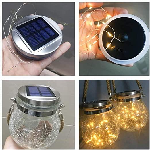 Solar Mason Jar Lamp - Lunara