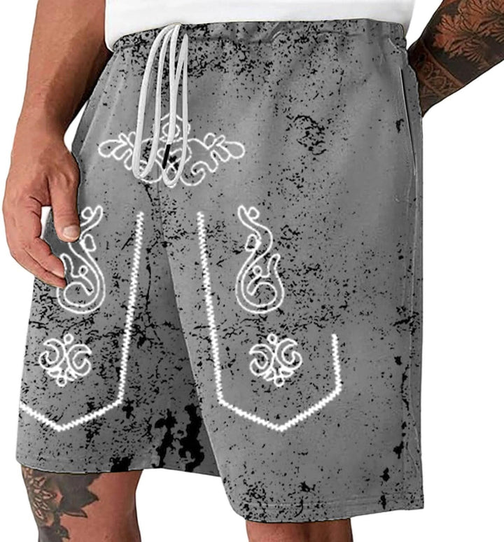 Herreshorts med brugt look og Oktoberfest-print – SeppShorts Oktoberfest 2025