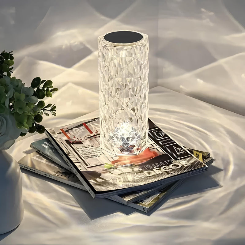 Kristall bordlampe med berøringskontroll - Aurora