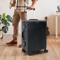Aluminum Frame Carry-On Luggage with TSA Lock and Quiet Wheels