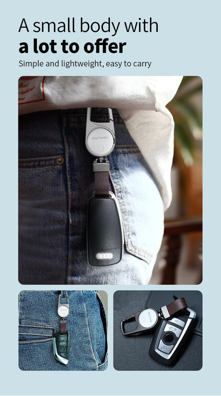 Smart anti-tap lokalisator nøkkelring – sanntidssporing med Find My – Zeyora
