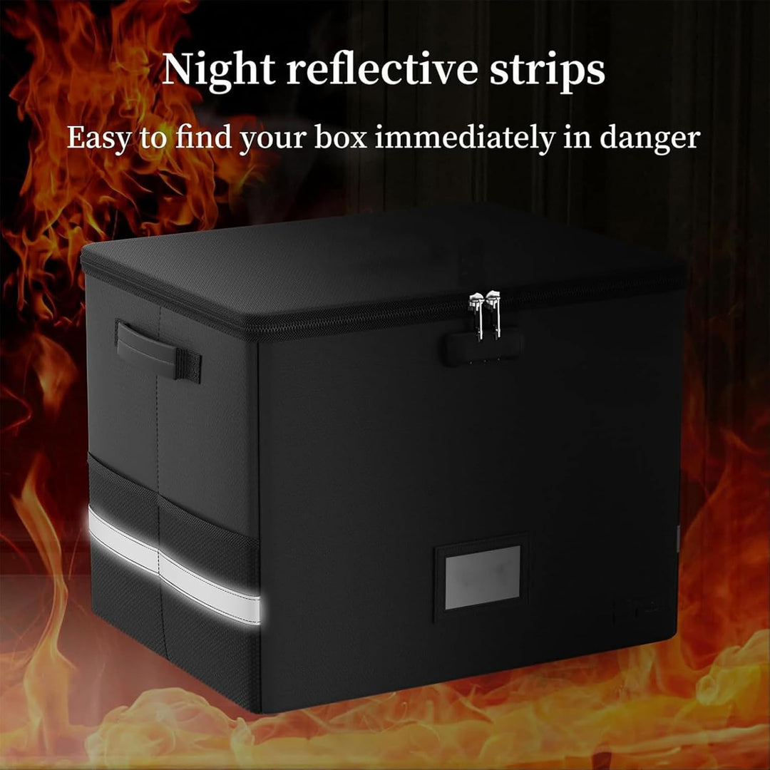 Fireproof Storage Case for Vinyl Records – Waterproof Organizer for 150+ 12-Inch Vinyl Records – Arcion