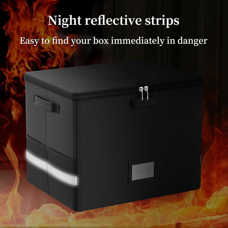 Fireproof Storage Case for Vinyl Records – Waterproof Organizer for 150+ 12-Inch Vinyl Records – Arcion