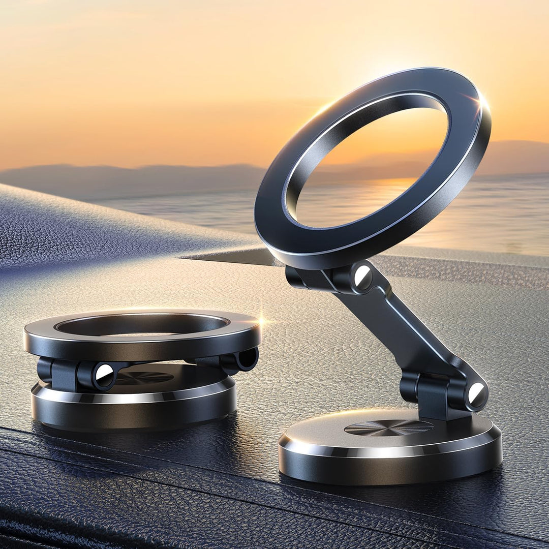 360° Foldable Magnetic Phone Holder for Car - Stable & Adjustable