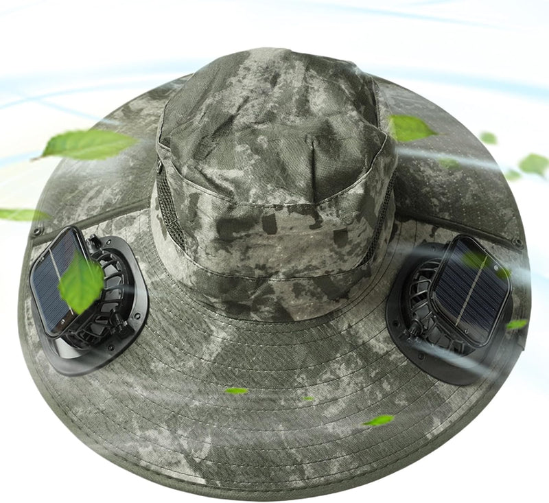 Sombrero con ventilador solar y protección UV – Solvoro