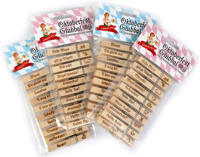 Oktoberfest Glubbal (Set of 4, 10 pieces each) – GaudiGlubbal Oktoberfest 2025