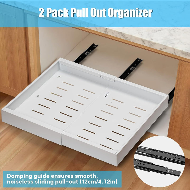 2-Pack Extendable Drawers for Cabinets – StoreEase