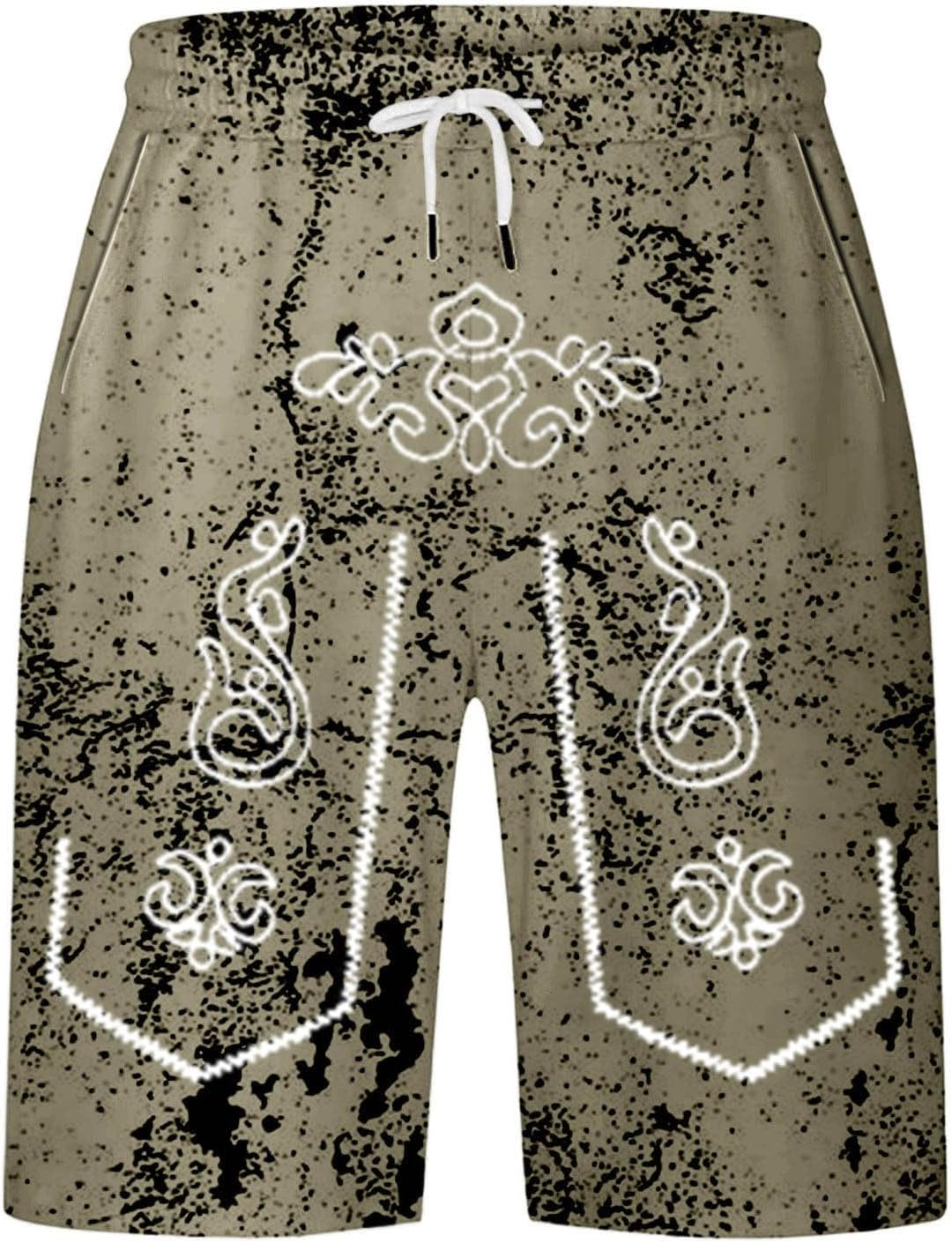 Herreshorts med brugt look og Oktoberfest-print – SeppShorts Oktoberfest 2025