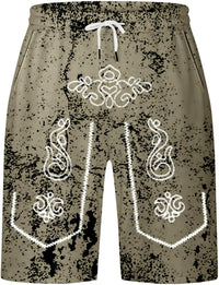 Herreshorts med brugt look og Oktoberfest-print – SeppShorts Oktoberfest 2025