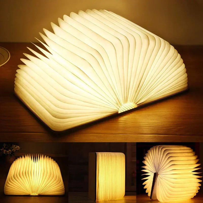 Sammenklappelig boglampe med varmt LED-lys - StoryGlow