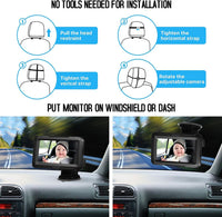 Baby mirror with 1080P camera & 4.3'' screen – Solvian