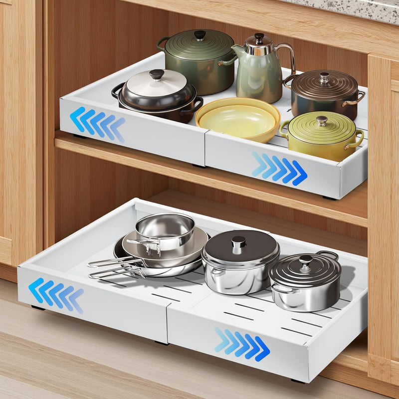 2-Pack Extendable Drawers for Cabinets – StoreEase