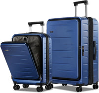 Maleta rígida expandible con compartimento frontal y cerradura TSA