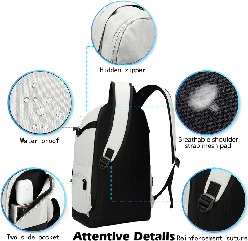 Dun 15.6" Travel and Work Laptop Backpack with Organizer Compartments