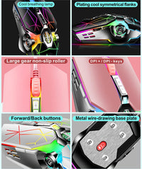 87-tasters mekanisk gaming-tastatur RGB baggrundsbelyst blå kontakter