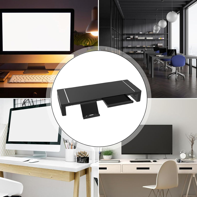 Höhenverstellbarer Monitorständer mit Schublade – Stravon