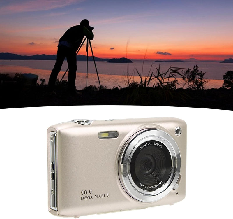 4K kompakt digitalkamera med 58MP fotos og 16x zoom – Lumora