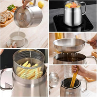 Compact Round Deep Fryer – SnackMaster Pro