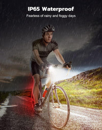 Ultra slim USB rechargeable bicycle lights set with 4+6 modes – SlimBeam