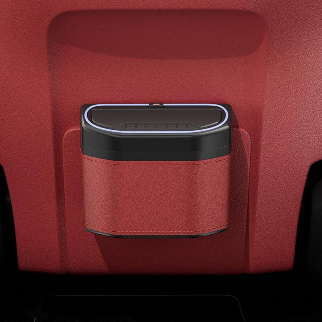 Odor-proof Car Trash Can with Touch Light – Lurevo