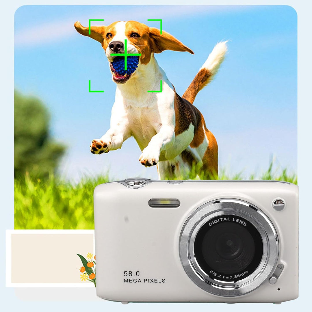 4K kompakt digitalkamera med 58MP fotos og 16x zoom – Lumora