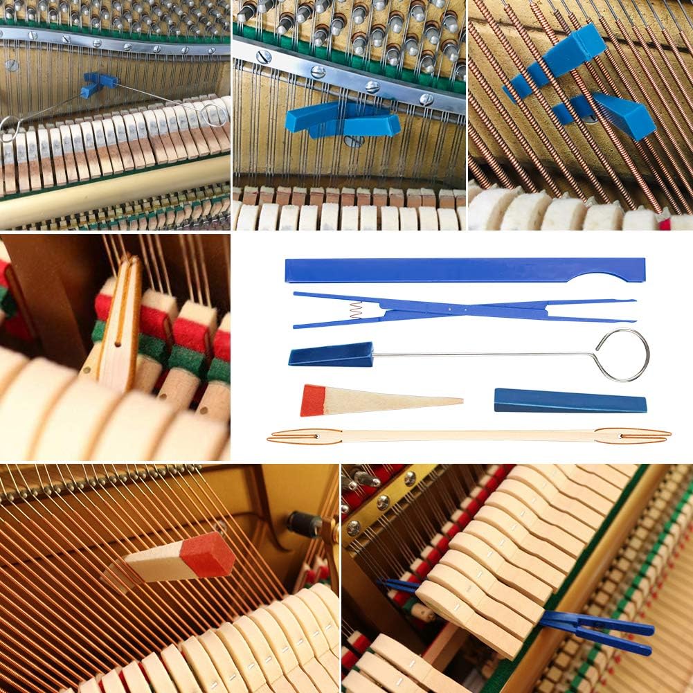 Set profesional de afinación de piano de 16 piezas con funda de almacenamiento – Arvena