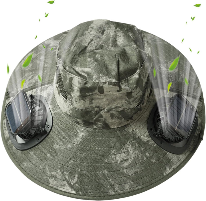 Sombrero con ventilador solar y protección UV – Solvoro