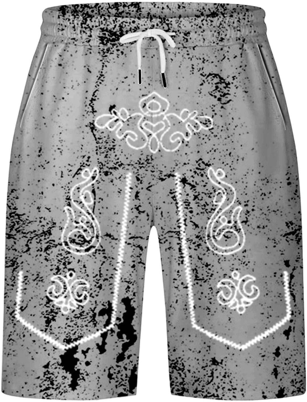 Herreshorts med brugt look og Oktoberfest-print – SeppShorts Oktoberfest 2025